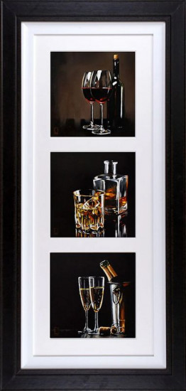 Pick Your Poison (Portait Triptych) - Black Framed