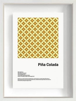 Pina Colada - Limited Edition - White Framed Pina Colada - Limited Edition - White Framed