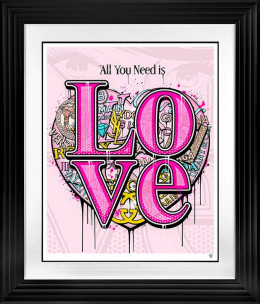 Pop Love - All You Need Is - Black Framed
