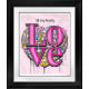 Pop Love - All You Need Is - Black Framed