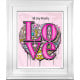 Pop Love - All You Need Is - White Framed