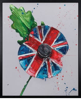 Remembrance Poppy - Canvas - Black Framed