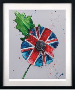 Remembrance Poppy - Black Framed