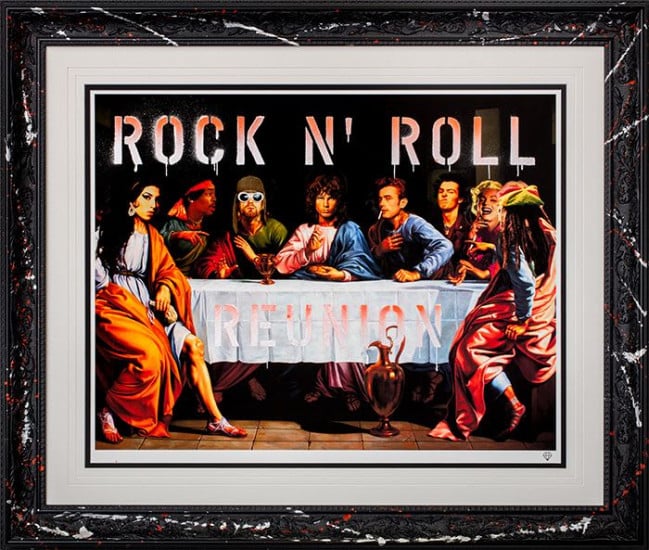 Rock N' Roll Reunion - Studio Stencil Collection - Framed