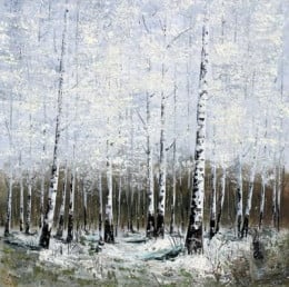 Secret Meadow VI - Original - White Framed
