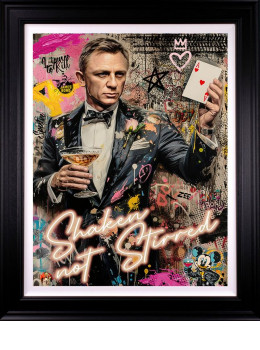Shaken - Not Stirred - Deluxe - Black Framed