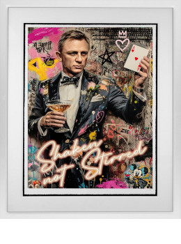 Shaken - Not Stirred - White Framed