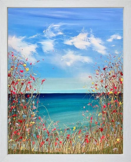 So Many Flowers Everywhere - Original - Framed So Many Flowers Everywhere - Original - Framed