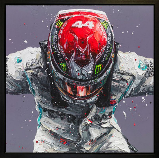 Still I Rise - #6 - Wall Of Champions (Lewis Hamilton) - Framed Box Canvas Still I Rise - #6 - Wall Of Champions (Lewis Hamilton) - Framed Box Canvas