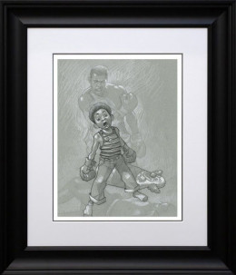 Sting Like A Bee - Sketch - Black Framed