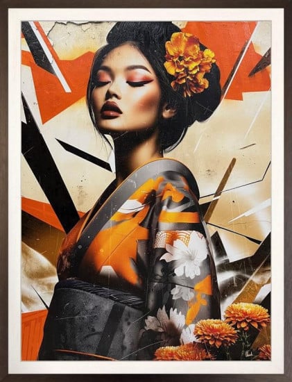 Tangerine D_ji - Original - Framed Tangerine D_ji - Original - Framed