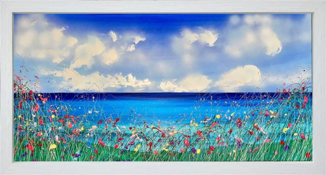 The Day The Sea Was Bright Blue - Original - Framed The Day The Sea Was Bright Blue - Original - Framed