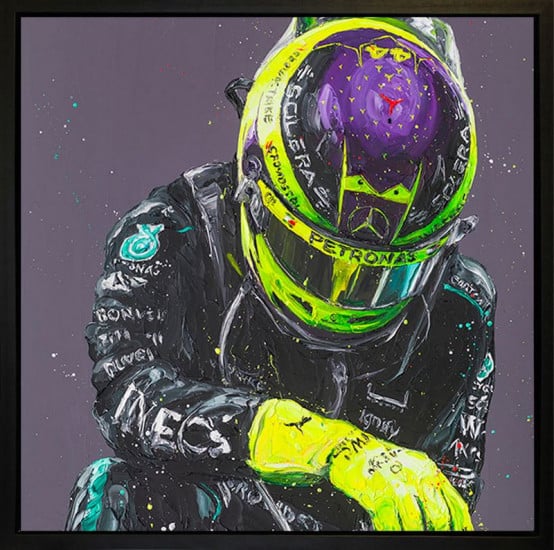 The Final Bow - Wall Of Champions (Lewis Hamilton) - Framed Box Canvas The Final Bow - Wall Of Champions (Lewis Hamilton) - Framed Box Canvas