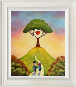 The Path Of Love - Limited Edition - White Framed