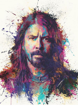 The Pretender - Dave Grohl - Chunky Black Framed The Pretender - Dave Grohl - Chunky Black Framed