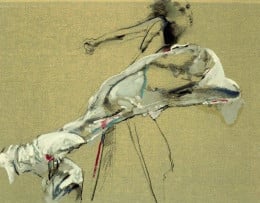 Dancer In Black On Black by Robert Heindel