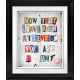 The Ransom Note - Black Framed