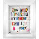 The Ransom Note - White Framed
