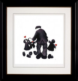 Three Times The Love - Black Framed