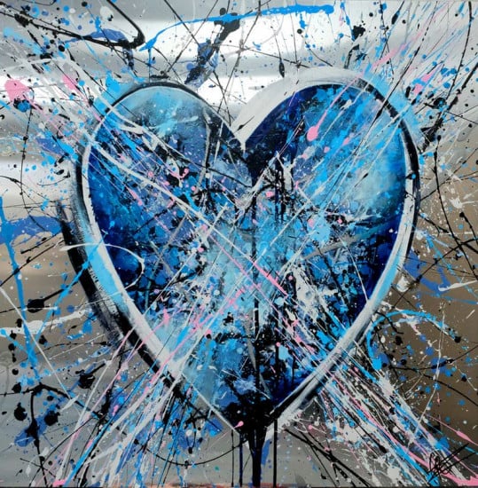 Unwavering Love - Original On Aluminium - Black Framed