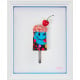 Urban Melt #2 (Blue Border) - Original - Framed