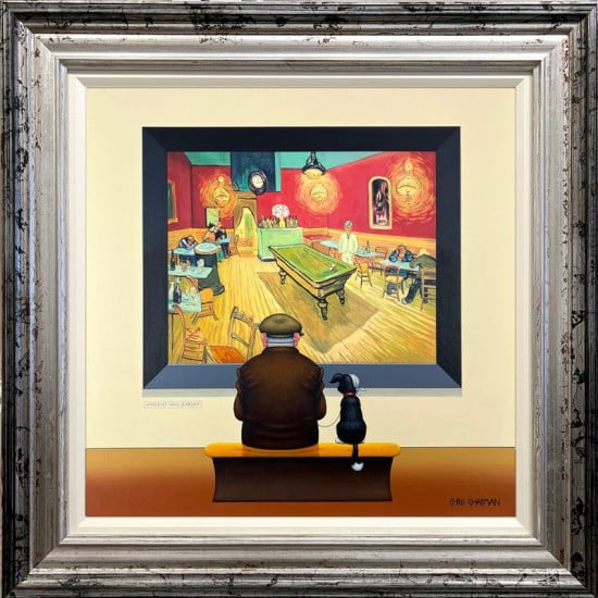 Vincent Van Earoff - Billiards In The Bar - Limited Edition - Framed