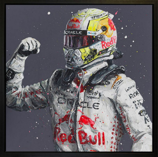 Viva Las Vegas - Wall Of Champions (Max Verstappen) - Framed Box Canvas Viva Las Vegas - Wall Of Champions (Max Verstappen) - Framed Box Canvas