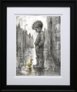 Waddles And Puddles - On Paper - Framed Waddles And Puddles - On Paper - Framed