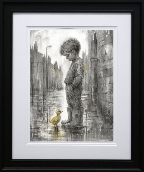 Waddles And Puddles - On Paper - Framed