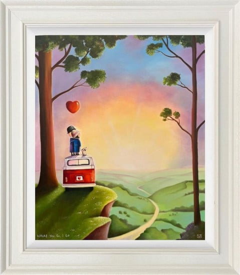 Where You Go, I Go - Limited Edition - White Framed Where You Go, I Go - Limited Edition - White Framed