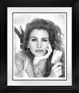 White Knight - Personalised Special Edition - (Black & White) - Black Framed