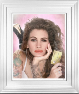 White Knight - Personalised Special Edition - Colour - White Framed