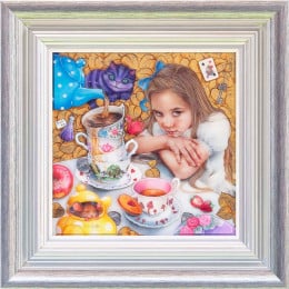 Why Is A Raven Like A Writing Desk? - Silver-Blue Framed