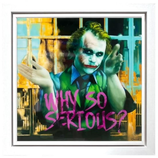 Why So Serious? - Original (NBR0407) - Framed Why So Serious? - Original (NBR0407) - Framed