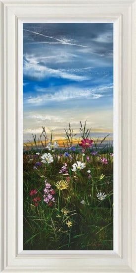 Wildflower Horizon - Limited Edition - White Framed Wildflower Horizon - Limited Edition - White Framed