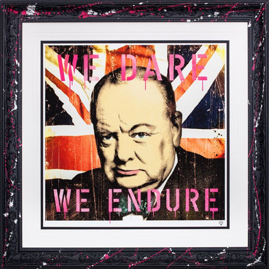 Winston Churchill - Studio Stencil Collection - Framed