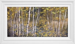 Woodland Study Of Spring IV - Original - White Framed