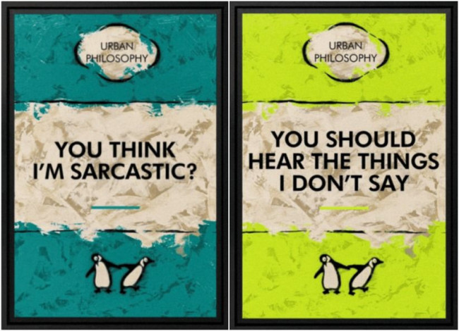 You Think I'm Sarcastic? - 3D Lenticular - Black Framed