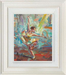 A Leap Of The Heart - Miniature - Cream Framed