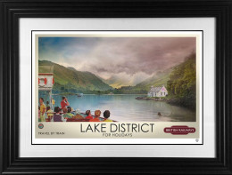 A Postcard From The Lakes - Arist Proof Black Framed