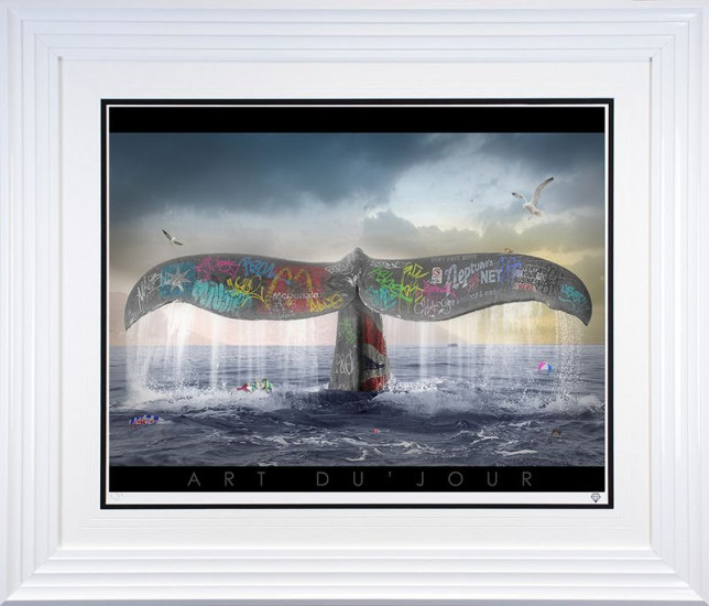 A Whale's Tale - Artist Proof White Framed