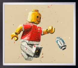 A-Lego Wyn Jones - Canvas - Artist Proof Black Framed - Framed Box Canvas