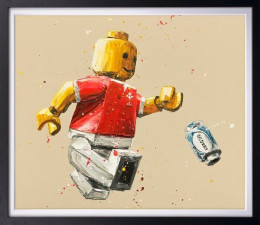 A-Lego Wyn Jones - Canvas - Black Framed - Framed Box Canvas