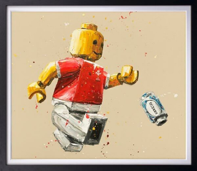 A-Lego Wyn Jones - Canvas - Artist Proof Black Framed