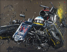 Alonso Crash - Mounted