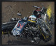 Alonso Crash - Canvas - Black Framed - Framed Box Canvas