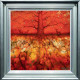 Ancient Pathway - Silver-Blue Framed