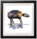 AT-AT - White Background - Regular Size - Black Framed