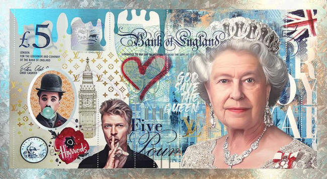 Bank Of England (Aluminium Panel) - Limited Edition - With Wall Fittings Bank Of England (Aluminium Panel) - Limited Edition - With Wall Fittings