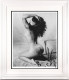 Bettie Page II (Black & White) - White Framed